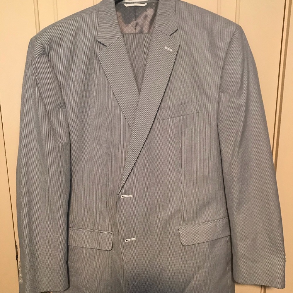 Men’s 2 piece Seersucker Suit